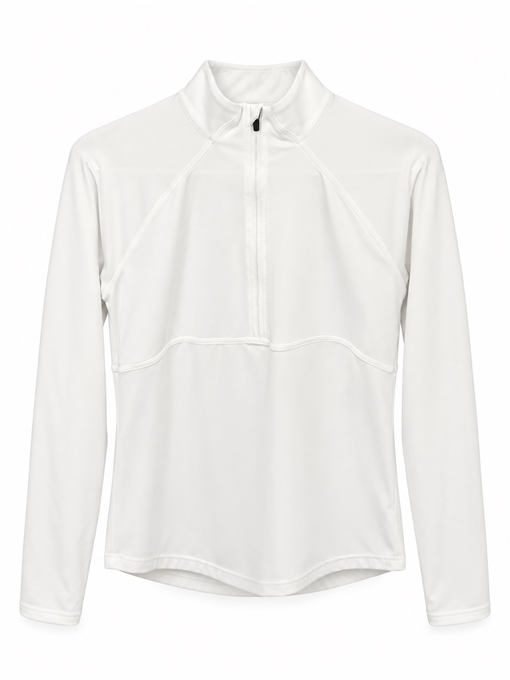 DSG White Long-Sleeve Half-Zip Performance Top